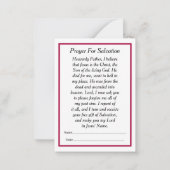 Opmerkingskaart Notitiekaartje (Achterkant)