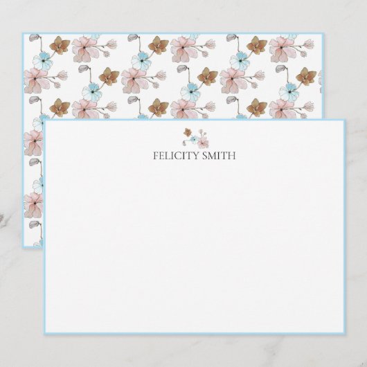 Opmerkingskaarten voor elegant flatpanel modern bl bedankkaart (Voorkant / Achterkant)