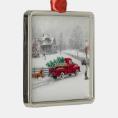 opname op kerstversiering metalen ornament (Rechts)