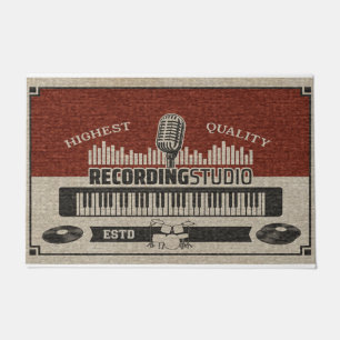 Opname Piano Studio Design Mat, Piano Speler Deurmat