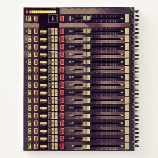 Opname Studio Audio Deck Notitieboek (Achterkant)