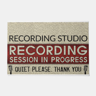 Opname Studio, stil Onderteken, Studio Decor Deurmat