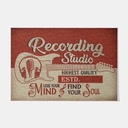 Opname Studio, vind je sol Deurmat (Voorkant)