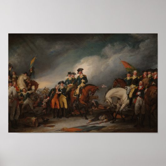 Opname van de Hessians in Trenton - John Trumbull Poster (Voorkant)