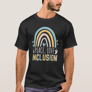 Opname van sped Peace Love for a Special Education T-shirt