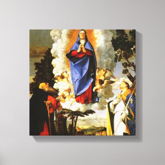 Opname van St Antonius en St Louis Canvas Afdruk (Voorkant)