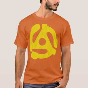 Opnameadapter met 45 rpm geel t-shirt