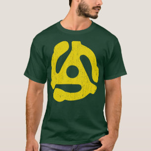 Opnameadapter met 45 rpm geel t-shirt