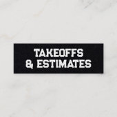 Opnames & Schattingen Mini Visitekaartje (Voorkant)