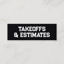 Opnames & Schattingen Mini Visitekaartje