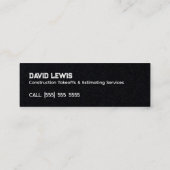 Opnames & Schattingen Mini Visitekaartje (Achterkant)