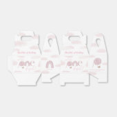 Opnederful Hot Air Ballon Roze 1e verjaardag Bedankdoosjes (Uitgevouwen)