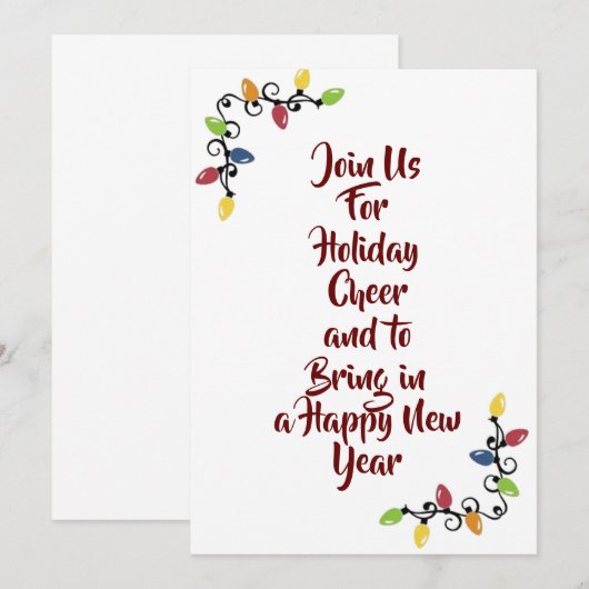 OPNEMEN IN HET JAAR ***NIEUW JAAR** HOLIDAIRE INVI KAART (Voorkant / Achterkant)