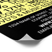 Opnemen Logo, Music Store Adverteren Poster (Hoek)
