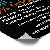 Opnemen selecteren, Music-winkel Adverteren Poster (Hoek)