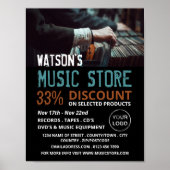 Opnemen selecteren, Music-winkel Adverteren Poster (Voorkant)