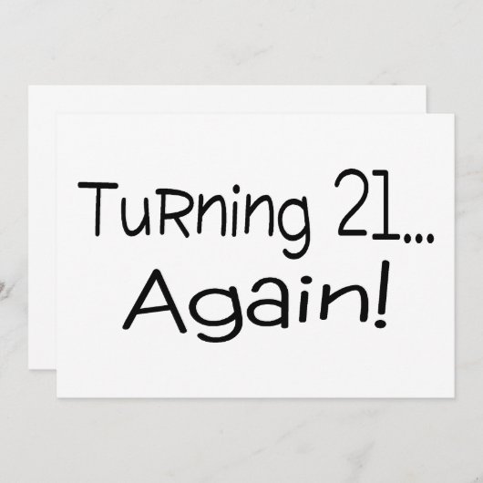 Opnieuw 21 draaien (Voorkant / Achterkant)