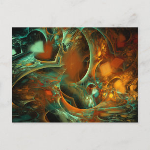 Opnieuw Abstract fractal verliezen Briefkaart