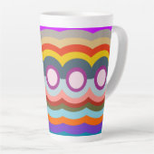 Opnieuw abstract latte mok (Rechterhoek)