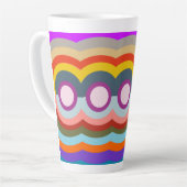 Opnieuw abstract latte mok (Linkerhoek)