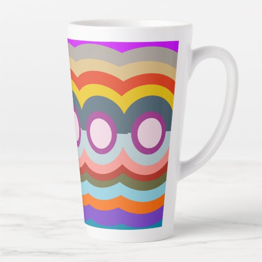 Opnieuw abstract latte mok (Rechts)