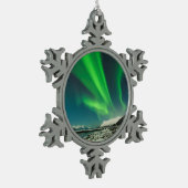 Opnieuw Arm Aurora Tin Sneeuwvlok Ornament (Links)