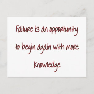 Opnieuw beginnen briefkaart