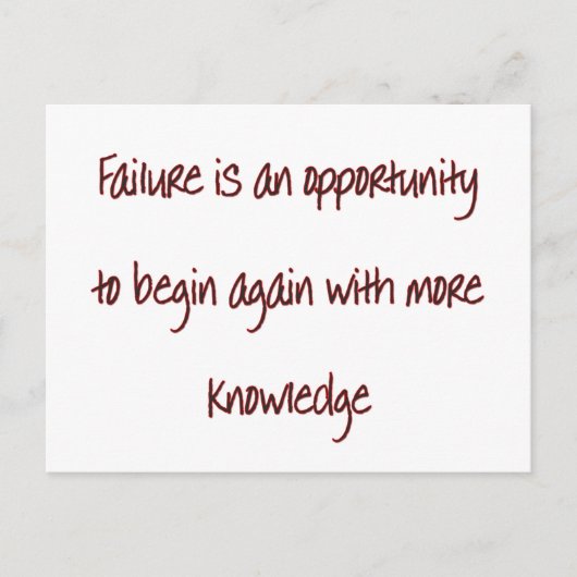 Opnieuw beginnen briefkaart (Voorkant)