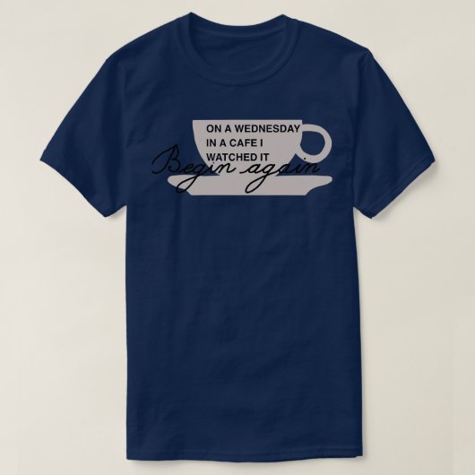 Opnieuw beginnen t-shirt (Design voorkant)