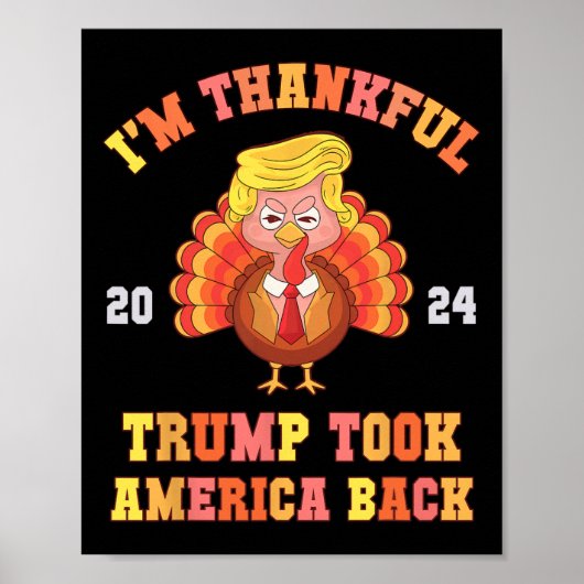 Opnieuw ben ik dankbaar dat Trump gewonnen heeft e Poster (Voorkant)