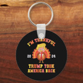 Opnieuw ben ik dankbaar dat Trump gewonnen heeft e Sleutelhanger (Voorkant)