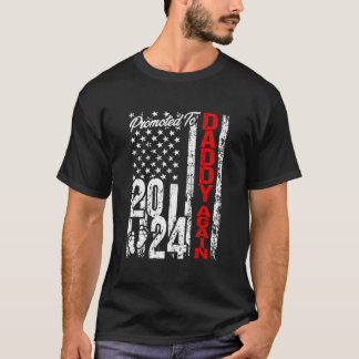 Opnieuw Bevorderd Tot Papa 2024 Amerikaanse Vlag B T-shirt