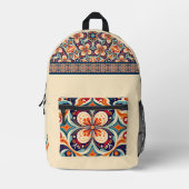 Opnieuw bezocht Mexicaanse volkskunst bloemengeper Bedrukte Rugzak (Voorkant)