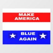 Opnieuw blauw raamsticker (Vel)