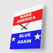 Opnieuw blauw vierkante klok (Hoek)