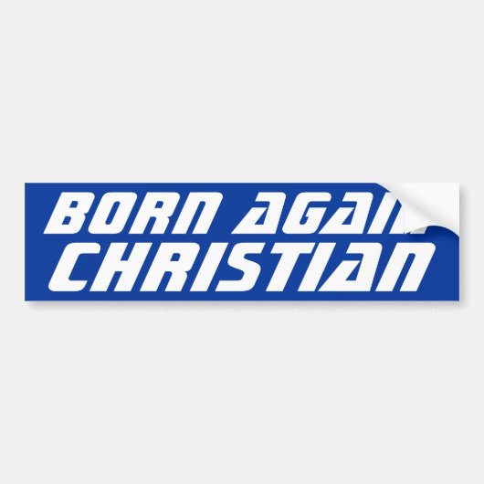 Opnieuw Christelijk geboren Bumpersticker (Voorkant)