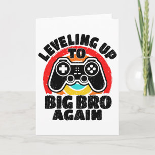 Opnieuw een grote broer worden Vintage gamer broer Kaart