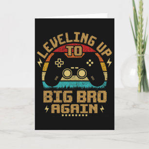 Opnieuw een grote broer worden Vintage Gamer Broth Kaart