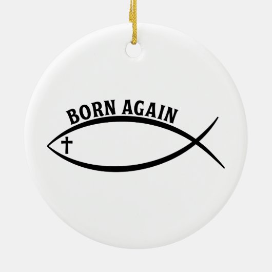 Opnieuw geboren keramisch ornament (Achterkant)