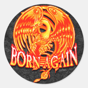Opnieuw geboren Phoenix Ronde Sticker