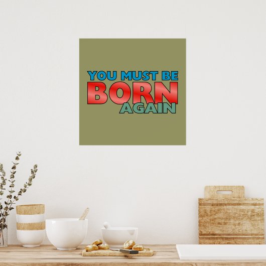 Opnieuw geboren poster (Keuken)