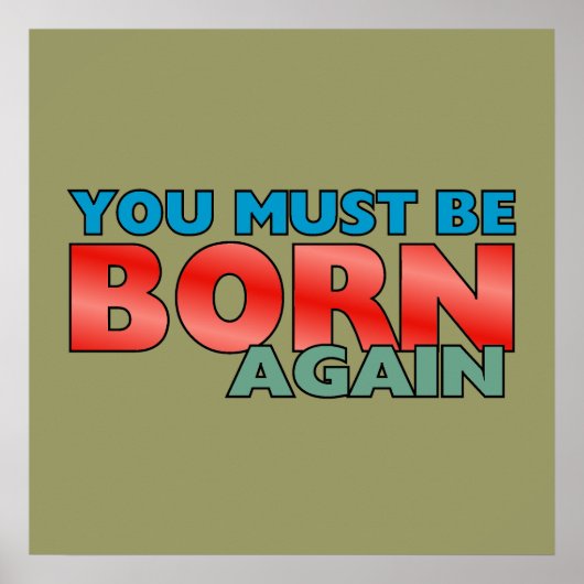 Opnieuw geboren poster (Voorkant)
