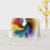 "Opnieuw geboren Regenboog" Kaart (Gele Bloem)