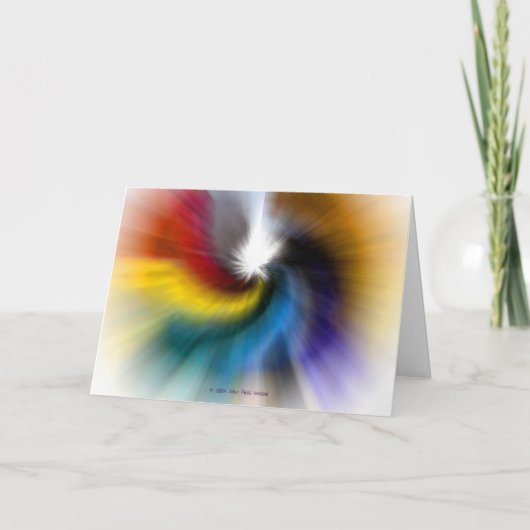 "Opnieuw geboren Regenboog" Kaart (Voorkant)