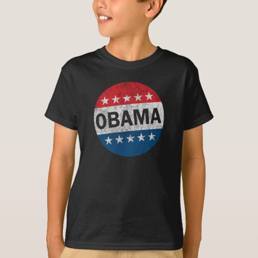 Opnieuw gekozen Barack Obama 2012 Button Shirt (Voorkant)