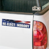 Opnieuw gekozen niemand - anti-democraat/republike bumpersticker (Op Truck)