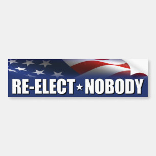 Opnieuw gekozen niemand - anti-democraat/republike bumpersticker