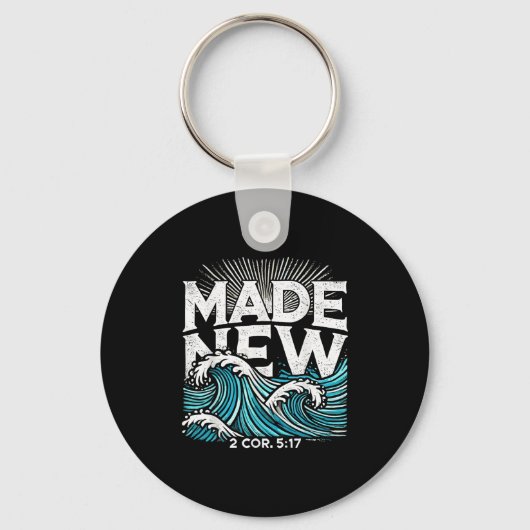 Opnieuw gemaakt Gedoopte Doop  Sleutelhanger (Voorkant)