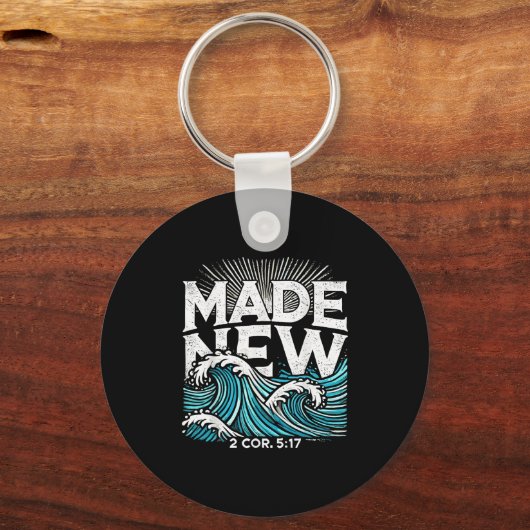 Opnieuw gemaakt Gedoopte Doop  Sleutelhanger (Voorkant)