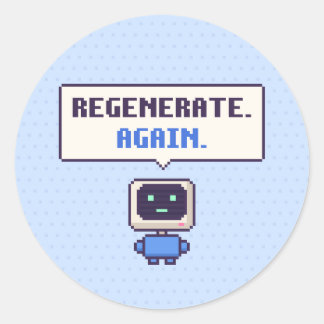 Opnieuw genereren. Weer. Grappige AI Pixel Sticker
